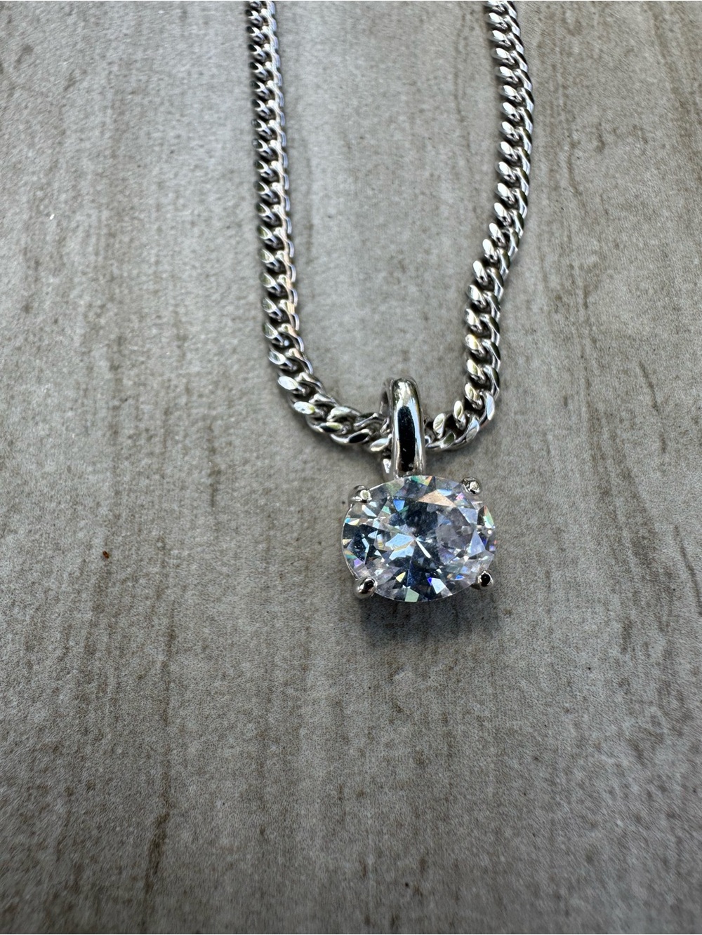 Melinda Maria diamondette Solitaire Pendant Necklace